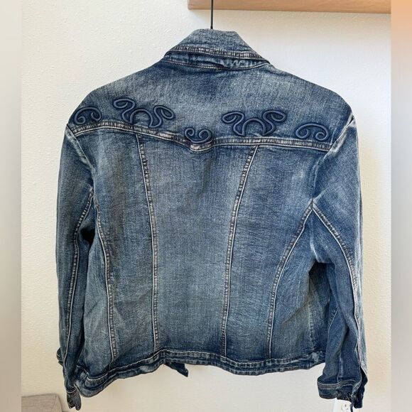 WOMENS BACK IN THE SADDLE WESTERN JEAN JACKET SIZE XL - Picture 2 of 4